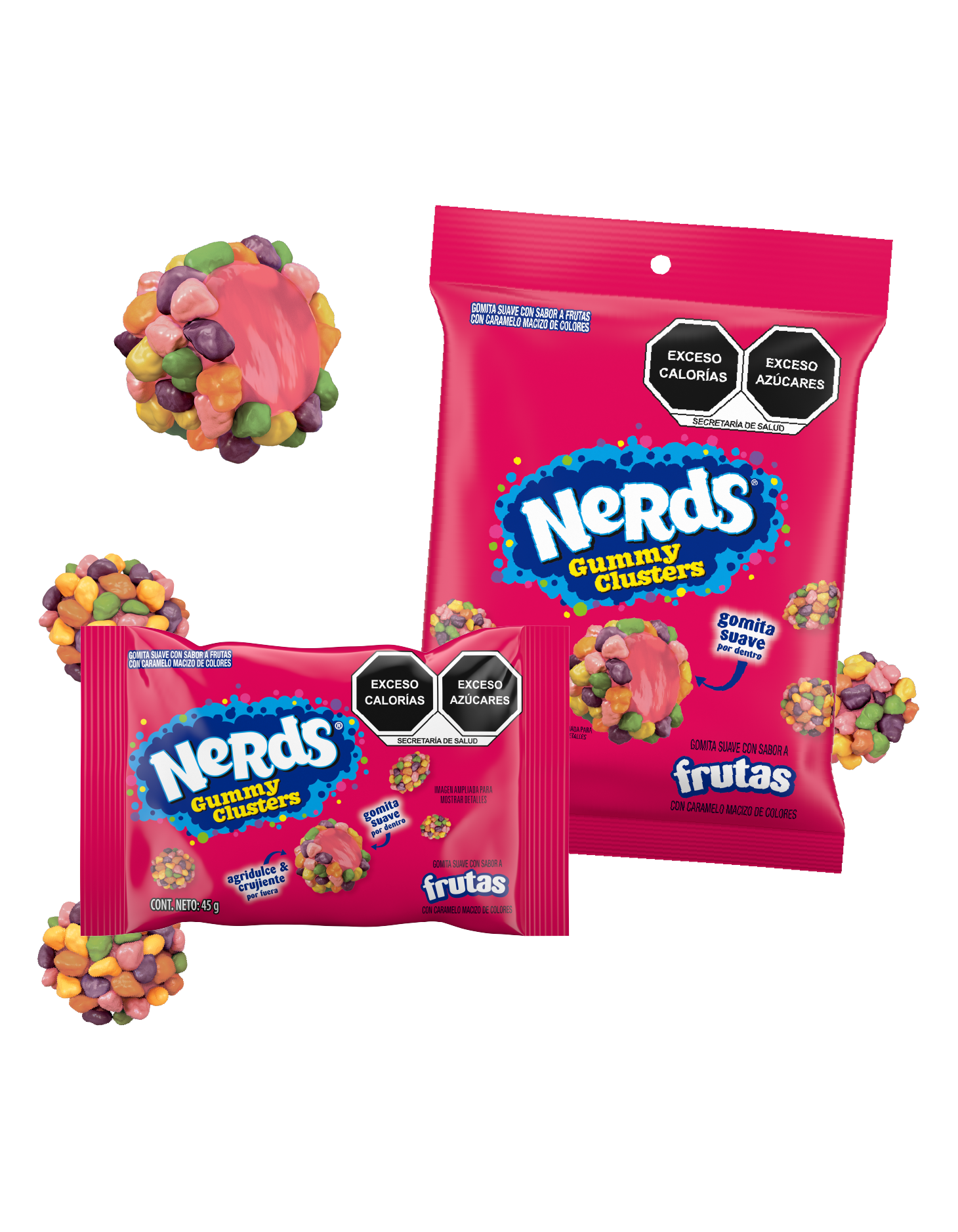 Sub-category image of 
	Nerds^2 Gummy Clusters Frutas

